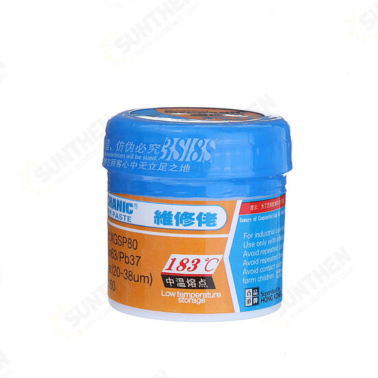 Solder Paste Room Temperature Melting Point 183℃ Flux Easy Welding Strong Medium Temperature Solder Paste