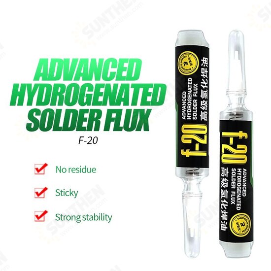 F-20 Solder Paste Flux Lead-Free NO-Clean SMD Soldering Flux for Phone Soldering PCB BGAA SMD Rework Repair Welding Oil