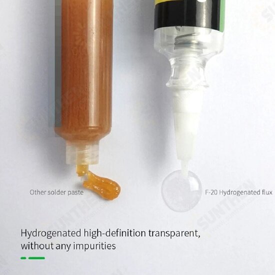 F-20 Solder Paste Flux Lead-Free NO-Clean SMD Soldering Flux for Phone Soldering PCB BGAA SMD Rework Repair Welding Oil F-20 Solder Paste Flux Lead-Free NO-Clean SMD Soldering Flux for Phone Soldering PCB BGAA SMD Rework Repair Welding Oil