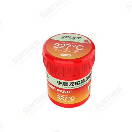 RL-406 227℃ High Temperature Lead-free Solder Paste for iPhone Huawei High-end Machine Motherboard Repair