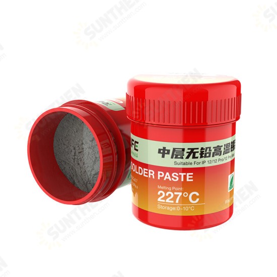 RL-406 227℃ High Temperature Lead-free Solder Paste for iPhone Huawei High-end Machine Motherboard Repair RL-406 227℃ High Temperature Lead-free Solder Paste for iPhone Huawei High-end Machine Motherboard Repair
