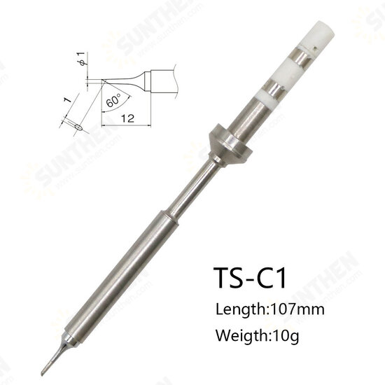 Replacement Black Chrome Tip Soldering Iron Tips for Digital LCD Soldering Iron