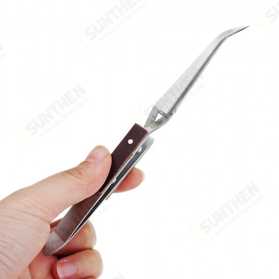 Soldering Clip Bouncing Clip Soldering Welding Fixed Tweezers Curved Mouth Clip