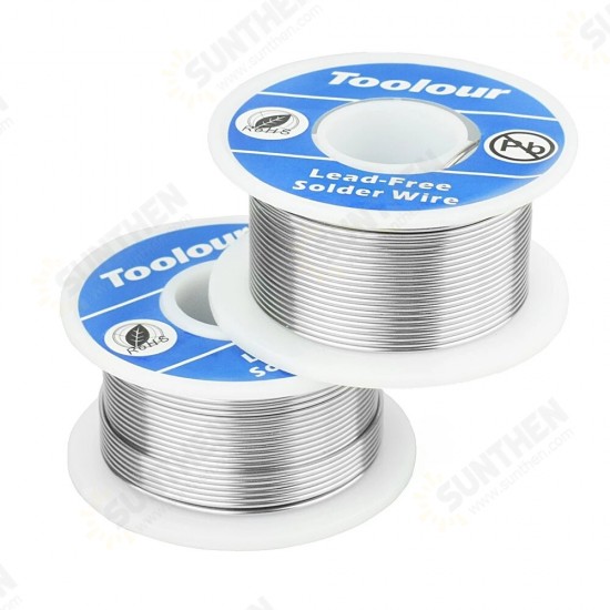 Toolour 2Pcs Lead-free Solder Wire 1mm Welding Iron Wire Reel FLUX 2.0% Wire Melt Rosin Core Solder Wire Toolour 2Pcs Lead-free Solder Wire 1mm Welding Iron Wire Reel FLUX 2.0% Wire Melt Rosin Core Solder Wire