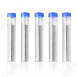 Toolour 5Pcs 1mm Tin Lead Solder Wire Tube Flux 40/60 with Flux Rosin Core for Welding PCB Work Soldering Tools