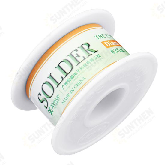 0.3mm Diam 63Sn 37Pb Tin Lead Melt Rosin Core Solder Wire Reel Flux 1.2%