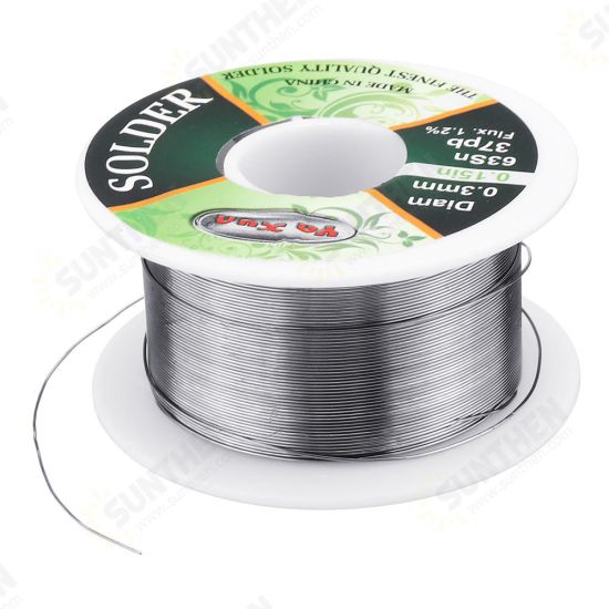 0.3mm Diam 63Sn 37Pb Tin Lead Melt Rosin Core Solder Wire Reel Flux 1.2%