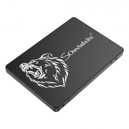 2.5 inch SATA III SSD 120GB/240GB/480GB/960GB TLC Nand Flash Solid State Drive Hard Disk for Laptop Desktop Computer Black Bear