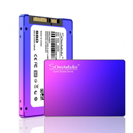 2.5inch SATA 3 SSD Solid State Drives Gradient Purple Built-in External Hard Drive 2TB 960GB 256GB 128GB Hard Disk for Desktop Laptop