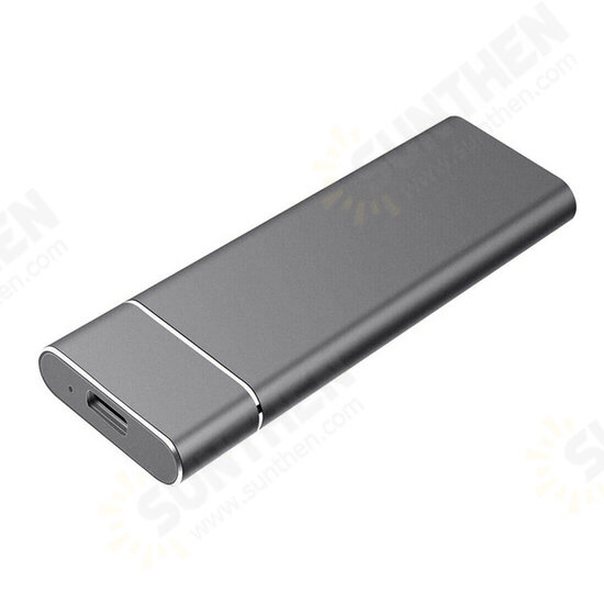 Type-C3.1 Gen1 M.2 NVME Mobile SSD Solid State Drive 120 / 128 / 240 / 256 / 480 / 512GB Metal Solid State Disk Hard Drive with Indicator Light