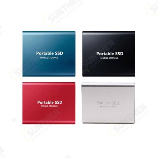 Type-C3.1 Gen1 MSATA Mobile SSD Solid State Drive 120 / 128 / 240 / 256 / 480 / 512GB Metal Solid State Disk Hard Drive