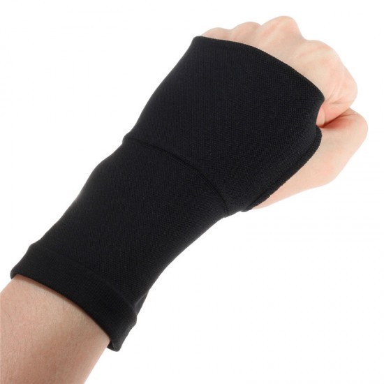 1 Pair Beige/Black Carpal Tunnel Splint Hand Palm Support Brace Bandage Wrist Sleeve Forearm Thumb Gloves