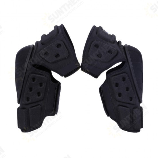 1 Pair Outdoor Moto Knee Pad Motorcycle Bicycle Black Protector Pads Knee Protective Guards