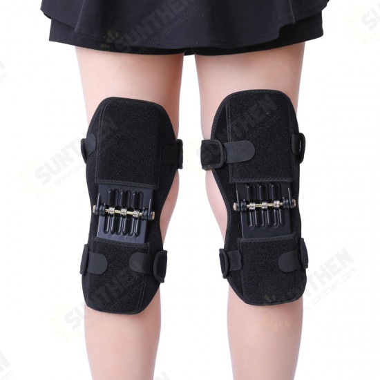 1 Pair Powerful Rebound Spring Force Knee Pad Knee Support Patellar Joints Booster Pain Relief Sports Training Protector