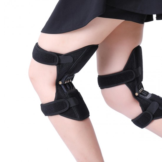 1 Pair Powerful Rebound Spring Force Knee Pad Knee Support Patellar Joints Booster Pain Relief Sports Training Protector