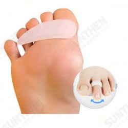 1 Pair Soft Gel Toe Correction Separator Toe Claw-like Mallet Toes Straightener Claw Relief Corrector Aid 1 Pair Soft Gel Toe Correction Separator Toe Claw-like Mallet Toes Straightener Claw Relief Corrector Aid