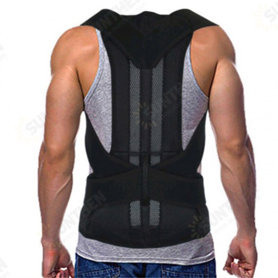 1 Pcs 102cm Adjustable Back Support Belt Back Posture Corrector Shoulder Lumbar Spine Support Back Protector Size L