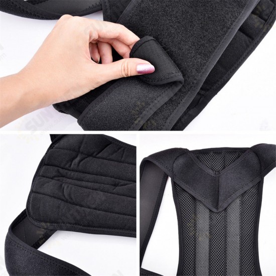 1 Pcs 102cm Adjustable Back Support Belt Back Posture Corrector Shoulder Lumbar Spine Support Back Protector Size L