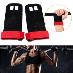 1Pair Crossfit Grips for Weight-lifting Hand Support Gymnastics Leather Palm Protectors Hand Guards