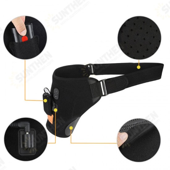 3 Modes Adjustable Heating Vibration Shoulder Support Brace Upper Arm Belt Wrap Sports Care Single Shoulder Neoprene Guard Strap