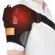 3 Modes Adjustable Heating Vibration Shoulder Support Brace Upper Arm Belt Wrap Sports Care Single Shoulder Neoprene Guard Strap