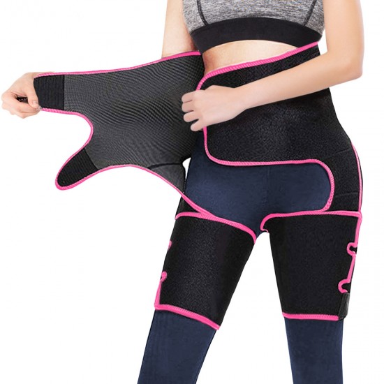 3-in-1 Waist Thigh Trimmer Hip Enhancer Waist Trainer Back Proection Gear for Shaping Body Slimbing Fitness