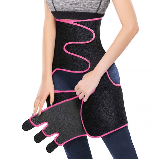 3-in-1 Waist Thigh Trimmer Hip Enhancer Waist Trainer Back Proection Gear for Shaping Body Slimbing Fitness