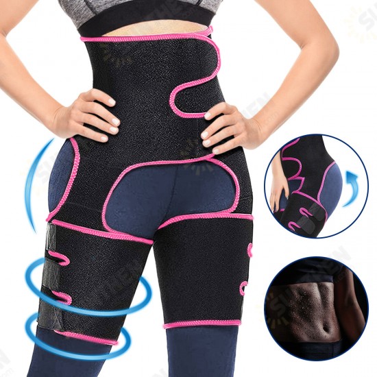 3-in-1 Waist Thigh Trimmer Hip Enhancer Waist Trainer Back Proection Gear for Shaping Body Slimbing Fitness