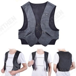 60°C Electric Heated Warm Waistcoat 3-levels Quick Heating Washable Far Infrared Heating Vest Outdoor Climbing Snowmobile Motorcycling Jacket for Women Men