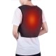 60°C Electric Heated Warm Waistcoat 3-levels Quick Heating Washable Far Infrared Heating Vest Outdoor Climbing Snowmobile Motorcycling Jacket for Women Men
