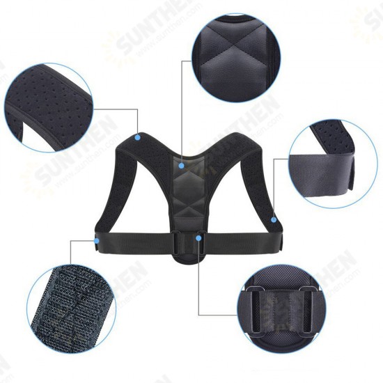 Adjustable Back Posture Corrector Spine Corrector Women Men Shoulder Support Therapy Wrap Back Humpback Correction