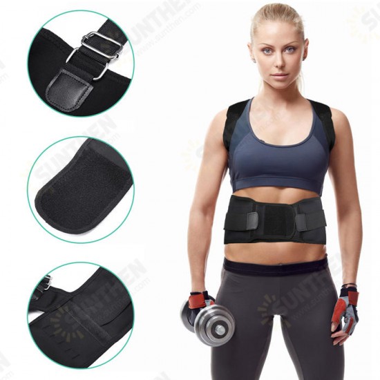 Adjustable Back Support Shoulder Posture Pain Relief Correctorbelt Strap Lumbar Spine Support Back Protector