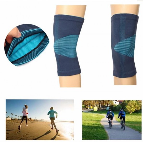 Adjustable Neoprene Blue Knee Brace Support Pad Strap Guard Protector Sports