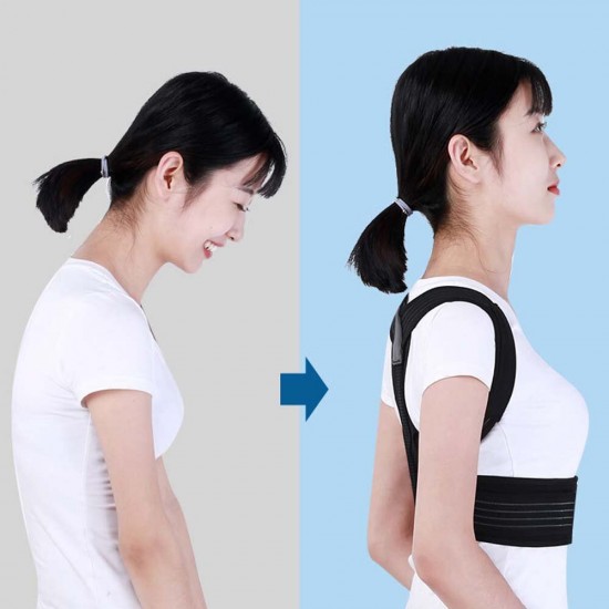 Adjustable Posture Corrector Back Support Shoulder Back Brace Pain Relief Health Postural Fixer Tape