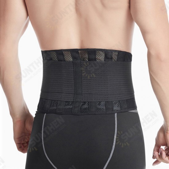 Adjustable Sport Protection Waist Support Belt Medical Double Banded Lumbar Back Brace Fitness Belt Waist Trainer