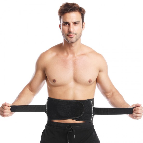 Waist Support Lumbar Sports Safety Brace Belt with Metal Spring Strip for Gym Fitness Weightlifting Protector Injury Pain Relief