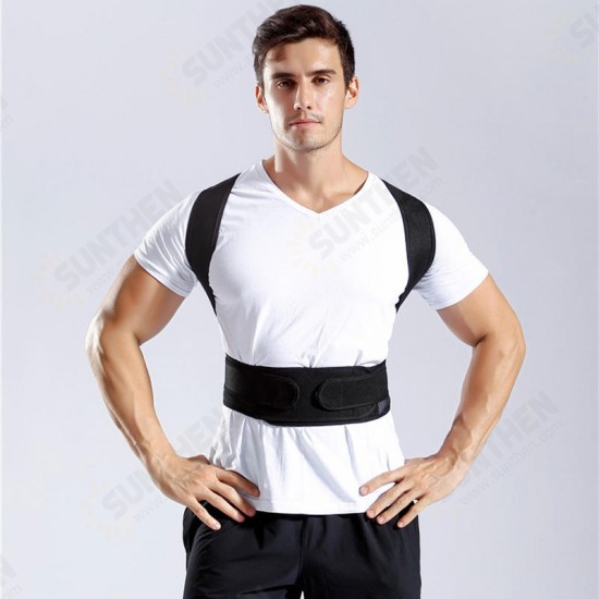 Back Support Protection Back Shoulder Posture Pain Relief Corrector Belt Strap Reinforcement Orthosis Support Fixation Belt Humpback Correction