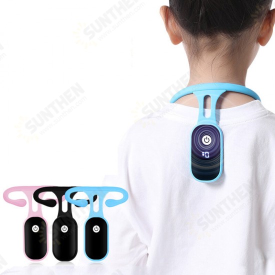 Children Intelligent Posture Corrector Orthopedic Device LCD Display Vibration Reminder Hunchback Correction Belt Induction Kids Back Support