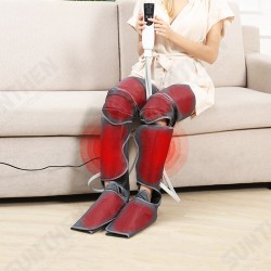 Electric Air Compression Leg Massager 2 Modes Heating Massage Foot Ankles Calf Plantar Massage Machine Promote Blood Circulation Relieve Pain Fatigue Electric Air Compression Leg Massager 2 Modes Heating Massage Foot Ankles Calf Plantar Massage Machine Promote Blood Circulation Relieve Pain Fatigue