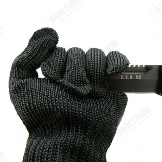 1 Pair Of 5 Level Anti-Cutting Gloves Stainless Steel Wire Safety Work Hands Protector Cut Proof