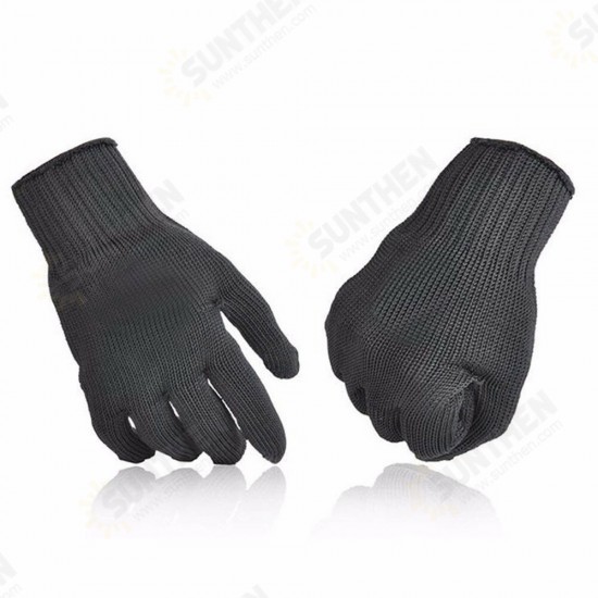 1 Pair Of 5 Level Anti-Cutting Gloves Stainless Steel Wire Safety Work Hands Protector Cut Proof