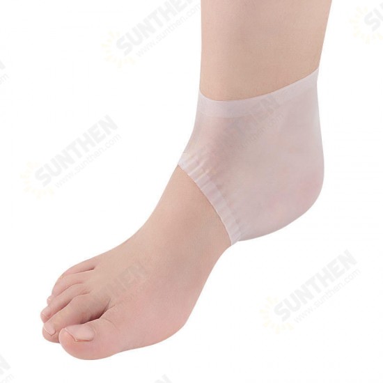 1 Pair Silicone Heel Cover Foot Support Protective Pain Relief Breathable Foot Skin Care