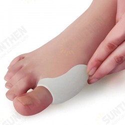 1 Pair Toe Straightener Corrector Foot Fingers Protector Silicone Thumb Valgus Protective