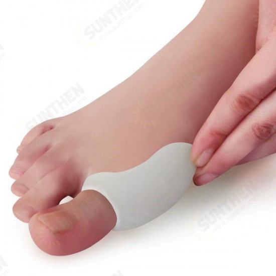 1 Pair Toe Straightener Corrector Foot Fingers Protector Silicone Thumb Valgus Protective