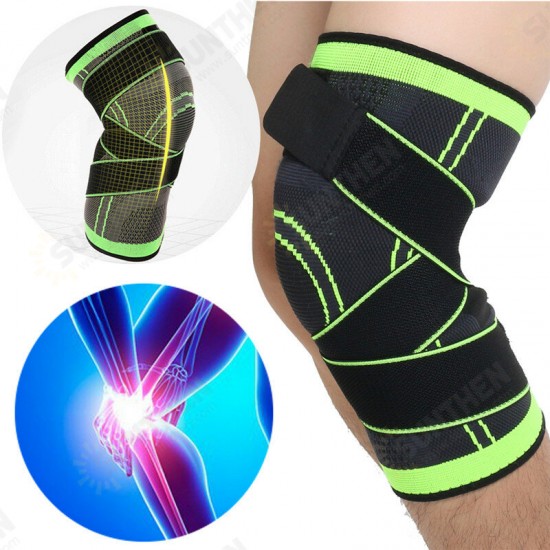 1Pcs 3D Weaving Knee Brace Breathable Sleeve Support for Running Jogging Sports