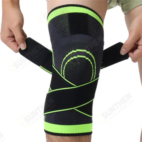 1Pcs 3D Weaving Knee Brace Breathable Sleeve Support for Running Jogging Sports