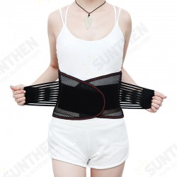 Adjustable Back Support Lower Spine Support Orthopedic Breathable Lumbar Corset Fitness Sport Summer Men Women