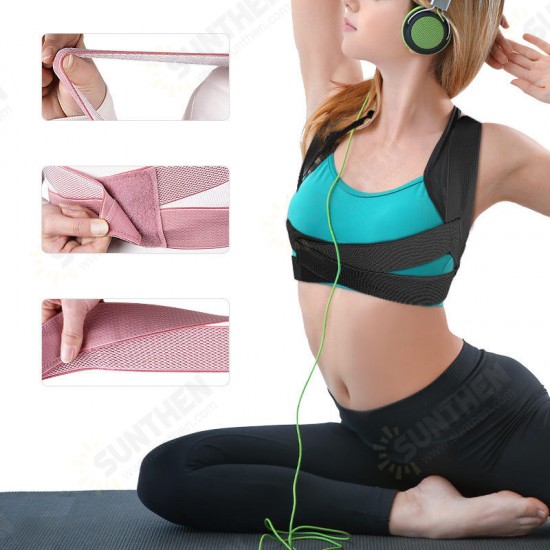 Back Support Adjustable Posture Corrector Back Orthosis Health Relieve Back Pain Fixer Tape