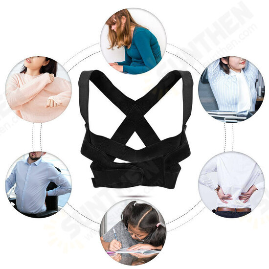 Back Support Adjustable Posture Corrector Back Orthosis Health Relieve Back Pain Fixer Tape