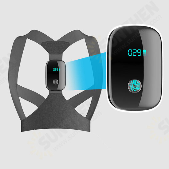 Smart Posture Corrector HD LCD Display 400mAh USB Charging Correct Hunchback Back Support Trainer